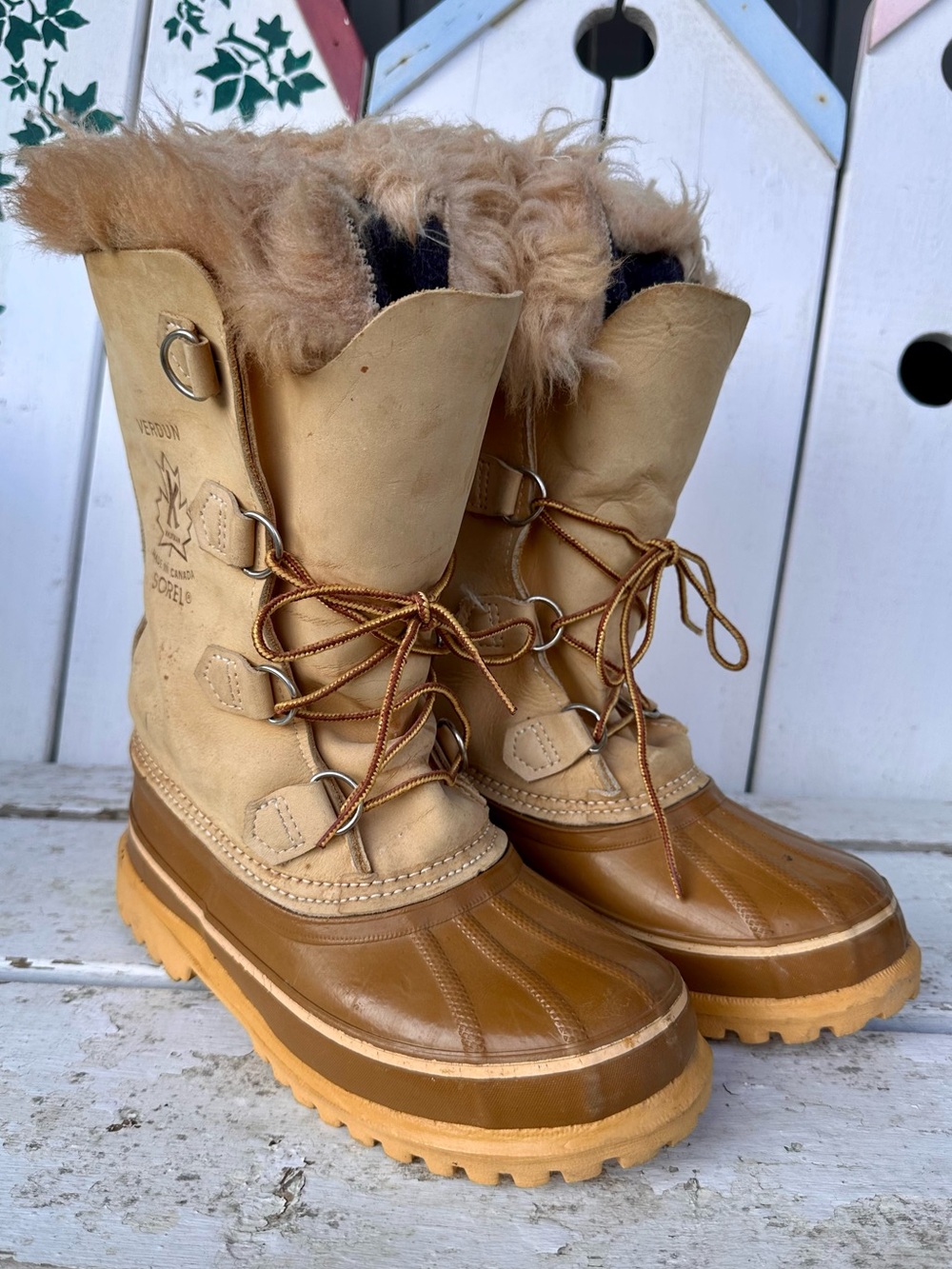 Vintage Sorel Kaufman Verdun Winter Boots Made in Canada Size 5 Women’s Shearlin